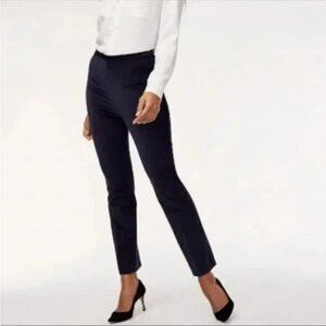 Aritzia Babaton Nigel Velvet Pants Navy High Waist‎ Straight Leg Size 0
